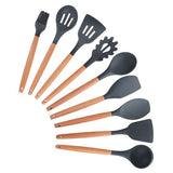 12PCS Utensilios de cocina de silicona Utensilios de cocina Utensilios de cocina antiadherentes resistentes al calor Utensilios de cocina Herramientas para hornear con caja de almacenamiento