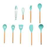 12PCS Utensilios de cocina de silicona Utensilios de cocina Utensilios de cocina antiadherentes resistentes al calor Utensilios de cocina Herramientas para hornear con caja de almacenamiento