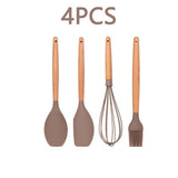 12PCS Utensilios de cocina de silicona Utensilios de cocina Utensilios de cocina antiadherentes resistentes al calor Utensilios de cocina Herramientas para hornear con caja de almacenamiento